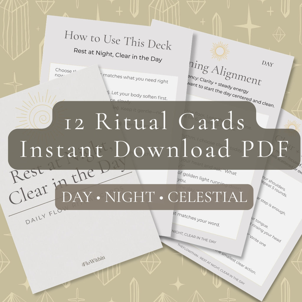Rest at Night, Clear in the Day — Ritual Card Deck (PDF)