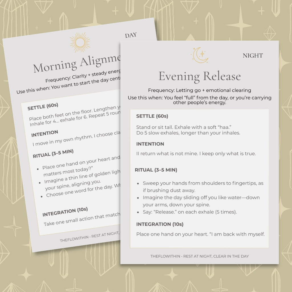 Rest at Night, Clear in the Day — Ritual Card Deck (PDF)